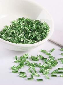 300 piezas de Vidrios en tubo tipo hélice de 11/0 con medida de 2x6mm, abalorio de cuentas de vidrio tipo bugle retorcido para hacer pulseras y bisuterías de bricolaje - Cuentas de tubo en espiral de 2x6mm - Ver 10