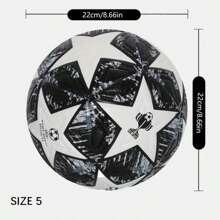 1 pieza Balón de fútbol de material PU resistente al desgaste y duradero de talla 5 para entrenamiento, competición y examen