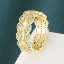 1pc Horseshoe Design Cubic Zirconia Inlaid Women's Ring - Ring - View 20