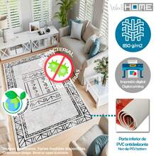 Well Home Tappeto in poliestere stampato 80 x 120cm modello Nine grey - Multicolore - Visualizzare 5