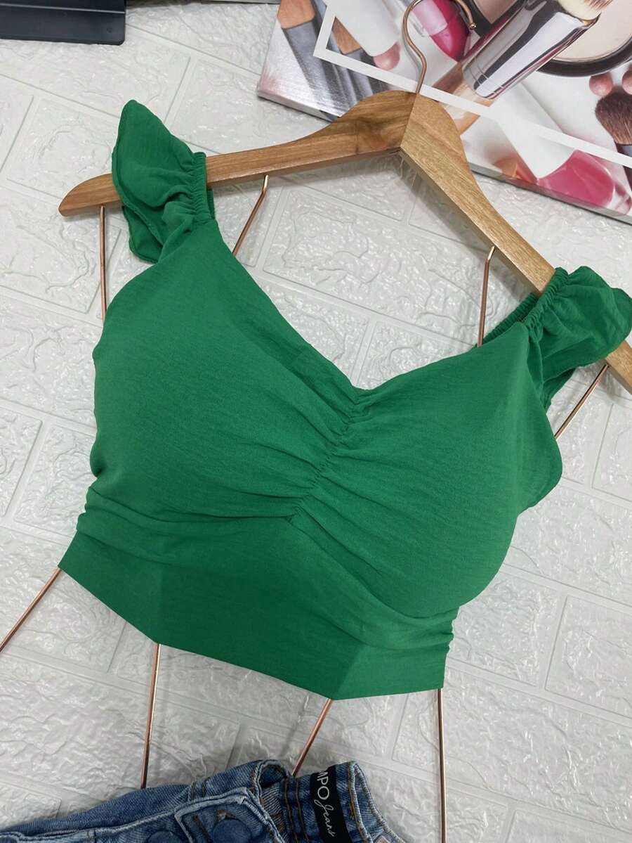 Women Tops - màu xanh lá - Xem 1