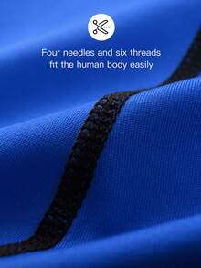 Men's Sports Compression Shorts, Tight Fitting Workout Shorts For Fitness, Running, Exercise - Blue - View 6