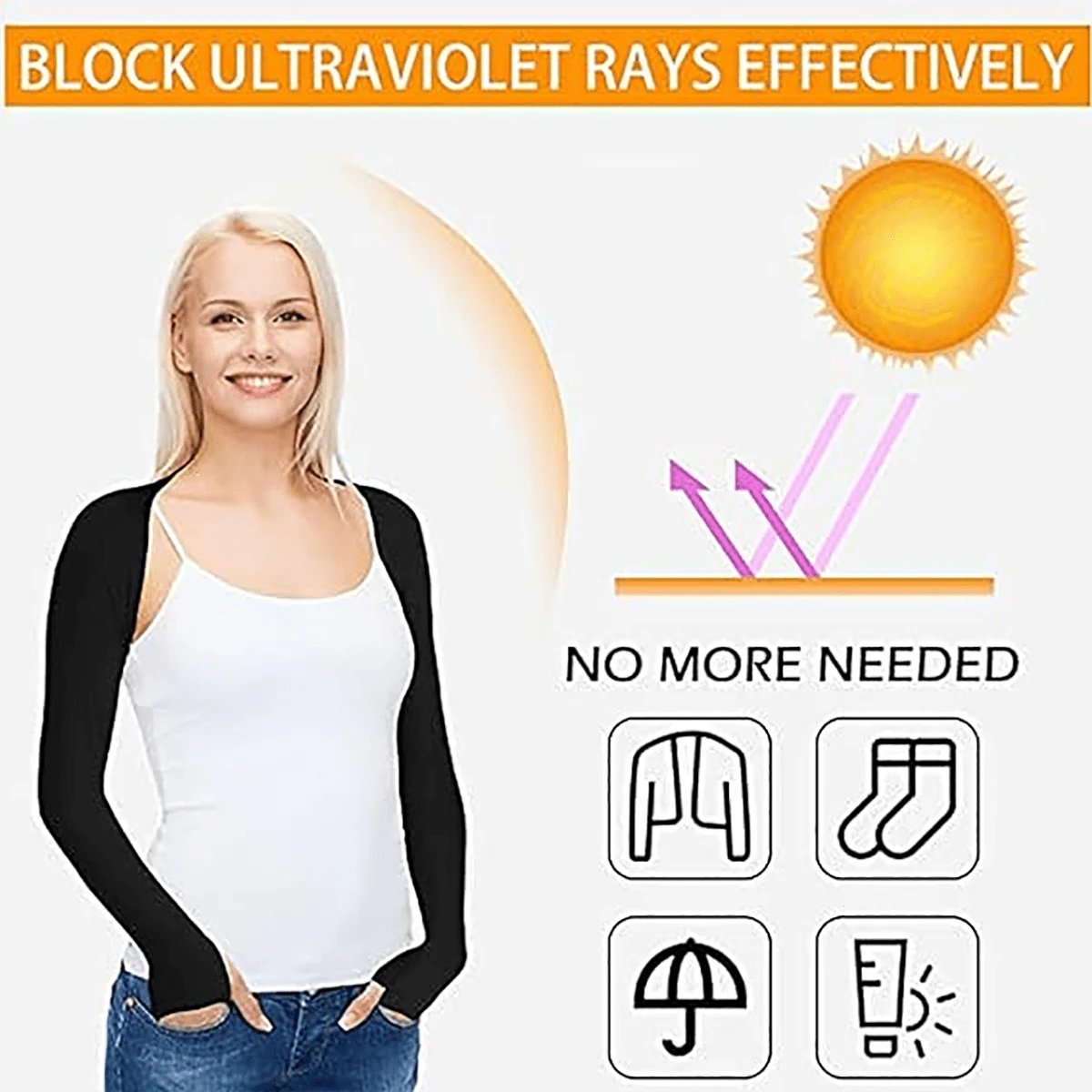 sunproof sleeve shawl
