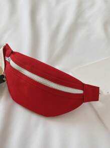 Bolso de cintura para niños, nuevo bolso simple y versátil para el pecho para uso casual y deportivo de niños y niñas, verano
