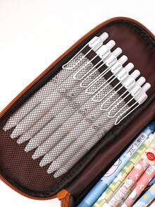 Big Capacity Pencil Pen Case Office College School Large Storage High Capacity Bag Pouch Holder Box Organizer - Multicolor - View 7