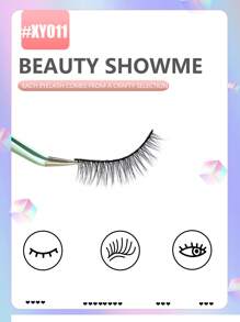 Beauty Showme 20pcs 5D Silk False Eyelashes, Natural Looking Eyelash Extensions - F-xY011 - View 6