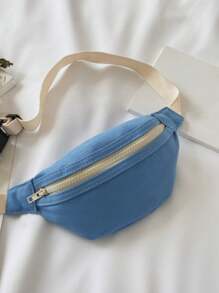 Bolso de cintura para niños, nuevo bolso simple y versátil para el pecho para uso casual y deportivo de niños y niñas, verano