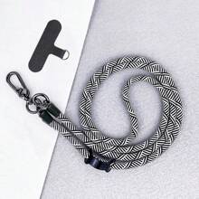 户外防丢手机和相机挂绳、旅行手机和相机颈带、手机挂饰、手机配件、飞机配件、国际旅行、夏季露营、科技配件、健身房、旅行手机配件、旅行必需品、旅行配件、旅行必备品、海滩度假、假期学校配件、返校用品 - 黑與白 - 查看 4