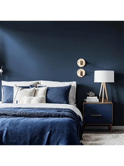 Roll Matte Dark Blauw Contact Paper Self Adhesive Removable PVC Wallpaper, Peel Stick Wallpaper Kitchen Bedroom Living Room Furniture, Renovation Home ation Furniture Refurbishment, 15.74 Inches X196.85 Inches,Renovation Stickers Wand Panels,Wall Paper, Wallpapers, Items Refresh Your Home,Rama view 5