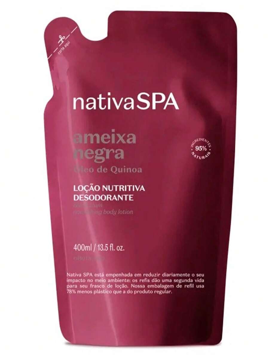 O Boticário Refil Loção Hidratante Corporal Nativa Spa Ameixa Ngr 400ml - Vinho - Visão 1