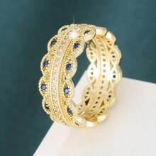 1pc Horseshoe Design Cubic Zirconia Inlaid Women's Ring - Ring - View 38