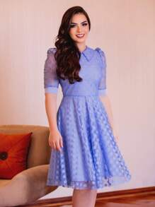 Women Dresses - 藍色 - 查看 1