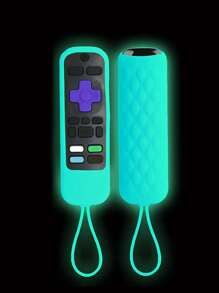 Silicone Night Luminous Dust-Proof Cover Protective Case For Hisense TCL Roku TV Remote Control, Multi-Color (Please Refer To The Details Page For The Glow Instructions), Back To School Supplies