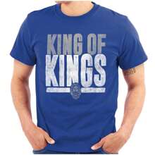 King Of Kings Jesus Christ Believer Graphic T Shirt - Royal - View 1