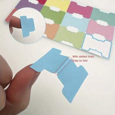 60pcs Writable Index Labels, Sticky Notes, Blank Monthly Labels, Planning Stickers, Double-Sided Bookmarks, Book Labels, Annotation Labels For Marking, Categorizing, Planning, School Supplies, Back To School Season