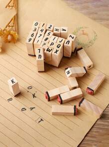 40 Pieces In 1 Box Alphabet Stamps Alphabet Stamp Set With Alphanumeric Symbols For Journaling Wooden Alphabet Stamp Set, Uppercase And Lowercase Letters For Scrapbooking, Diary And Envelope Seals, Wooden Letters For Crafts Scrapbook Stamps School Supplies School Supplies For School Office Supplies School Stuff Office Supplies For Desk Office Supplies Office Desk Supplies Back To School,Back To School,School Supplies