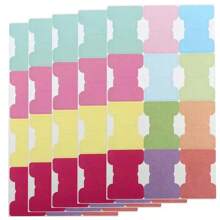 60 piezas de Pestañas adhesivas, Notas adhesivas escribibles, Etiquetas mensuales en blanco, Pegatinas para planificador, Marcadores de página con doble cara, Pestañas de anotación, para etiquetar, clasificar, planificar, útiles escolares, vuelta al cole