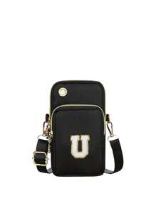 1 pieza Bolsa de teléfono mini versátil con correa de brazo deportiva y monedero adecuada para uso diario y actividades al aire libre - Negro - Ver 20