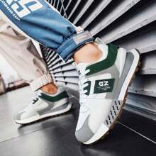 Zapatos deportivos para hombre - blanco y verde - Ver 4