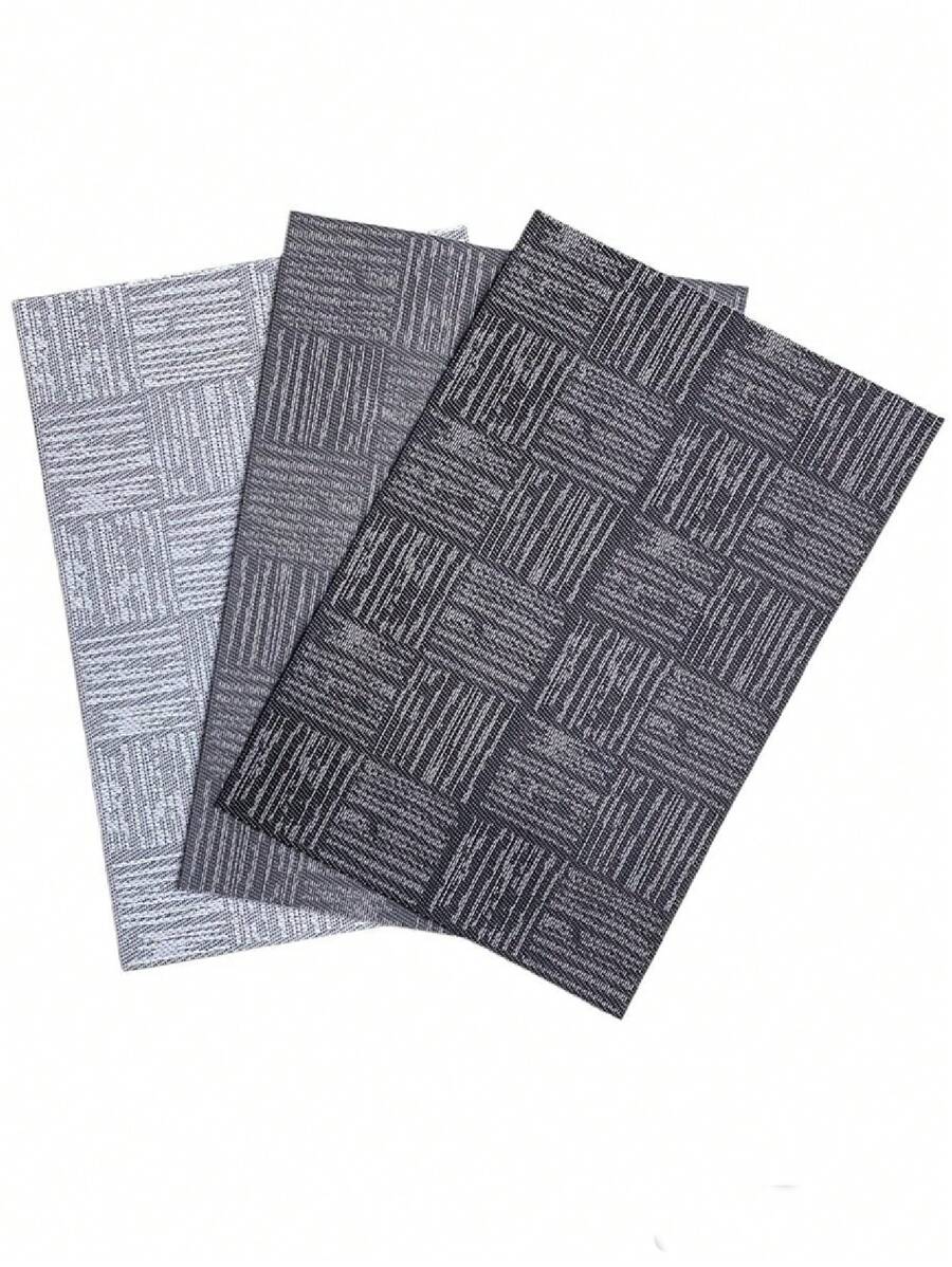 Jogo Americano Retangular Sousplat Mesa Posta Jantar Design Quadriculado 1 peça - Multicolorido - Visão 1