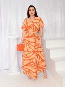 Women Two-Piece Outfits - Naranja - Ver 3