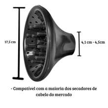 Bico Difusor para Secador de Cabelo Universal Santa Clara - Branco - Visão 3