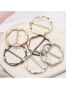 Bộ 5 khóa hợp kim đa chức năng - Đa dụng, dễ phối đồ, có thể điều chỉnh độ dài, thắt nút, phù hợp với thắt lưng, cạp quần và áo thun, phong cách thường ngày. - 5 chiếc - Xem 5