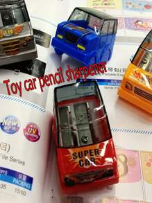 1/2/5 piezas Sacapuntas en forma de coche, regalo creativo de papelería para niños y estudiantes, artículos de papelería divertidos (color aleatorio) - Multicolor - Ver 3