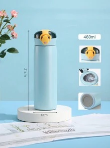 1 bình nước cách nhiệt chân không Bounce bằng thép không gỉ, cốc đựng ống hút di động ngoài trời, thiết kế đơn giản cho ngày tựu trường - Nhiều màu - Xem 10