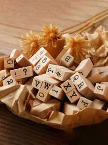 40 Pieces In 1 Box Alphabet Stamps Alphabet Stamp Set With Alphanumeric Symbols For Journaling Wooden Alphabet Stamp Set, Uppercase And Lowercase Letters For Scrapbooking, Diary And Envelope Seals, Wooden Letters For Crafts Scrapbook Stamps School Supplies School Supplies For School Office Supplies School Stuff Office Supplies For Desk Office Supplies Office Desk Supplies Back To School,Back To School,School Supplies