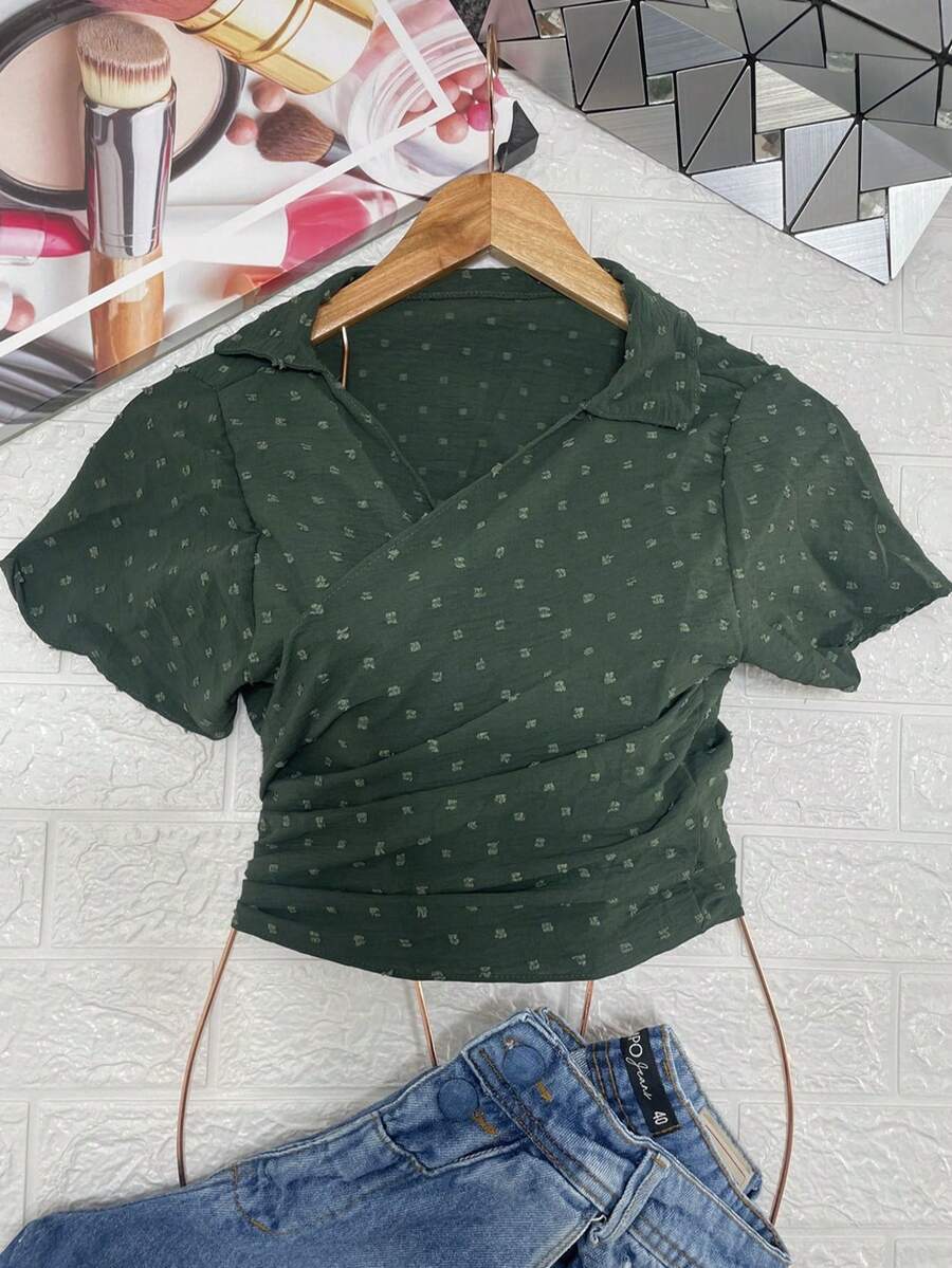 Women Tops - xanh quân đội - Xem 1