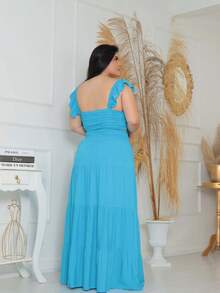 Plus Size Bikini Sets - 藍色 - 查看 4