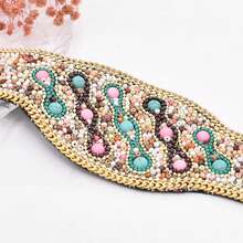 1pc Colorful Rice Bead Bracelet  Metal Magnetic Clasp Bangle, Bohemian Jewelry - Rice Bead Bracelet - View 4