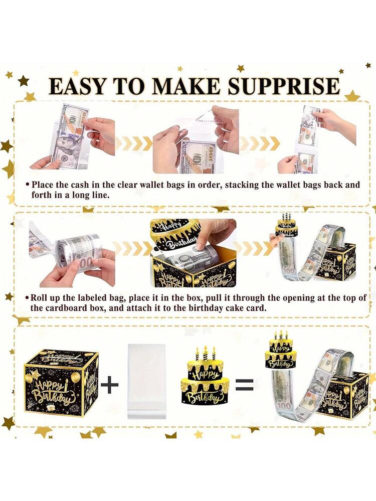 Kerst Vrolijk Spaarpot Verjaardag Kerst Verrassing Gift Cash Box Geld Familie Voor Vriend Trekken Gift Box