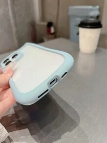 1pc Black/Pink Cute Cat Shaped 2 In 1 Protective Phone Case, With Detachable Long Strap Waterproof Shockproof Anti-Fall Scratch Resistant