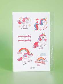 3/1 Bộ Kỳ Lân Dạ Quang Dán Tạm Thời Hình Xăm Phát Sáng Trong Bóng Tối Hoạt Hình Dễ Thương Chống Thấm Nước Chống Mồ Hôi Nhiều Màu Sắc Dùng Một Lần Cho Cánh Tay, Mặt - Nhiều màu - Xem 7
