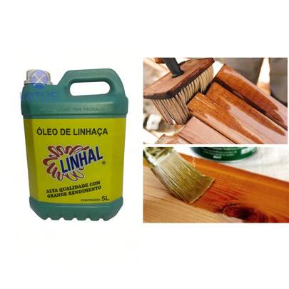 Óleo De Linhaça 5 Litros Madeira Impermeabilizante Linhal
