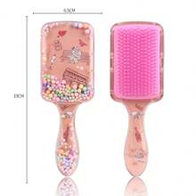 1 Pc Clear Comb Box, Cartoon Pattern, Size 19cm * 6.5 Cm, Suitable For Straight Hair, Curly Hair Friends Can Not Use, Is The Best Gift For Children, Comb Can Rub The Scalp., Hair Brush, Comb, Hair Tools, Hair Products And Accessories For Barber Salon Beauty Travel Essentials
