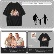 Customised DIY Boyfriend Style Men T Shirts Add Your Text Image LOGO Photo Design Your Own Printing Personalized T-Shirts Family,Coupon,Event