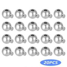10pcs/20pcs/50pcs Round Crimp Beads,Stopper Beads Bead Caps For Jewelry Making, Spacer Beads Metal Bead Stopper Crimp Charms For Bracelet Necklace Ends Accessories