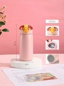 1 bình nước cách nhiệt chân không Bounce bằng thép không gỉ, cốc đựng ống hút di động ngoài trời, thiết kế đơn giản cho ngày tựu trường - Nhiều màu - Xem 9