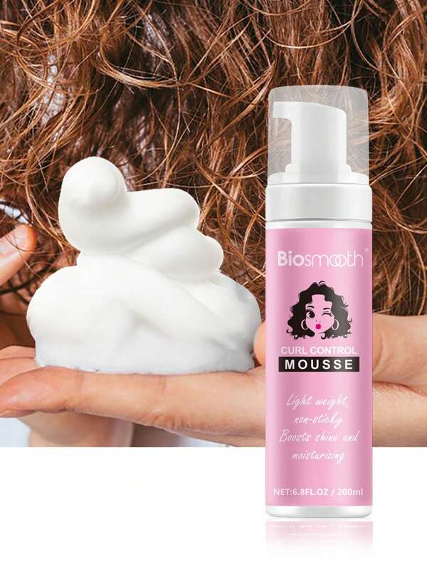 Lightweight Mousee, Increases Shine And Volume, Hair Styling Foam For Curl Control