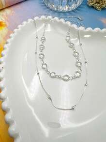 Women Necklace Sets - Plateado - Ver 2