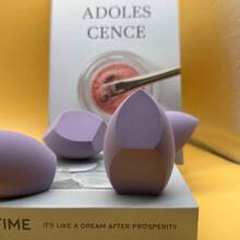 1 pezzo Spugna per make-up di moda di colore viola gigante, Enorme spugnetta per il trucco, Materiale assorbente dell'acqua, Si espande quando è bagnata, Applicazione rapida del trucco, Morbida e delicata sulla pelle, Adatta per fondotinta, Riutilizzabile e senza residui, Alta densità e rimbalzo, Strumento per il trucco preferito