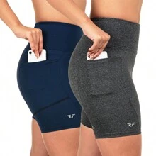 Women Sports Shorts - 彩色 - 查看 5