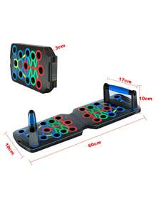 Ele-Gate Portable Push-Up Board, Multifunction Foldable 10 In 1 Floor Push Handles. - Black - View 4