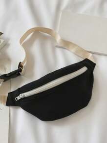 Bolso de cintura para niños, nuevo bolso simple y versátil para el pecho para uso casual y deportivo de niños y niñas, verano