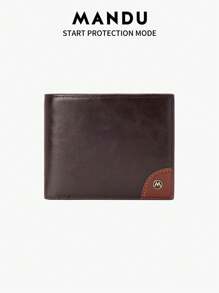 MANDU 2024 New Fashion PU Leather Multifunctional Card Holder Wallet With RFID Anti-Theft Brush Function For Men - Brown - View 10