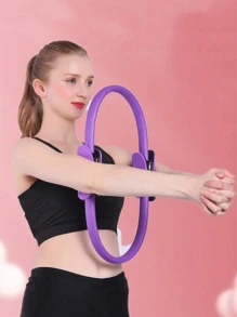 1pc Pilates Magic Circle Fitness Ring, Back Strengthener, Pelvic Floor Muscle Repair Training, Yoga Exercise Equipment For Home Use