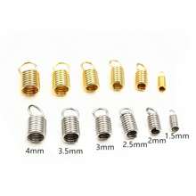 20pcs Stainless Steel Spring Crimp Clasps Leather Cord Ends End Caps Connectors For DIY Bracelet Necklace Jewelry Making